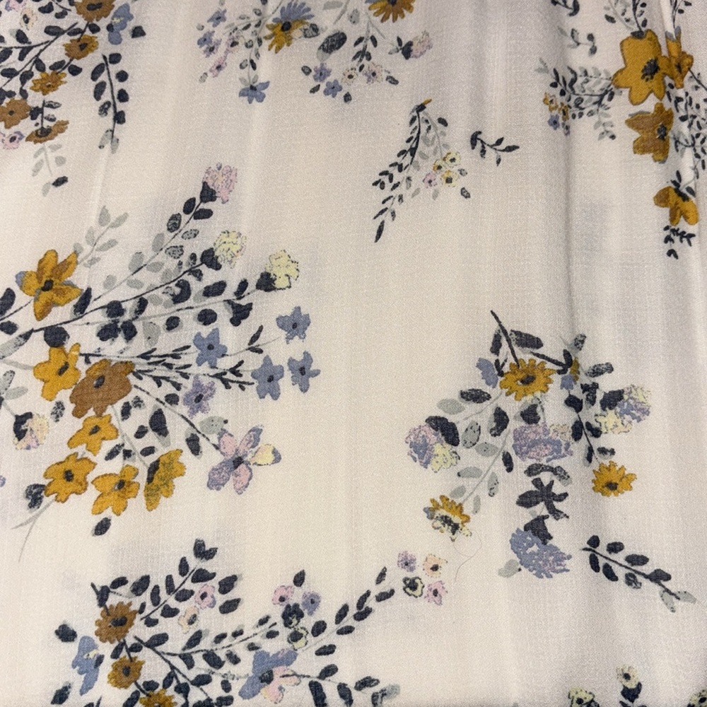 New Lucky Brand Lined Floral Bohemian Maxi Dress w/Pockets Tie Waist Size: XS - Picture 4 of 11